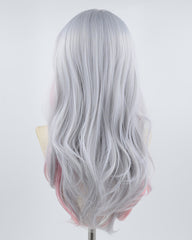 Grey Pink Synthetic Wig HW245