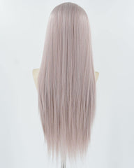 Pink Grey Synthetic Lace Front Wig WW869