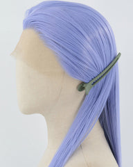 Blue Purple Long Straight Synthetic Lace Front Wig WW861