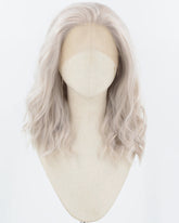 Grey Curly Synthetic Lace Front Wig WW923