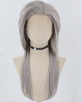 Grey Synthetic Lace Front Wig WW850