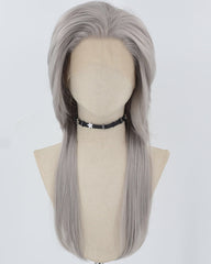 Grey Synthetic Lace Front Wig WW850