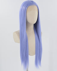 Long Blue Straight Synthetic Lace Front Wig WW813