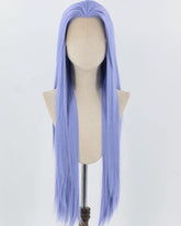 Blue Purple Long Straight Synthetic Lace Front Wig WW861