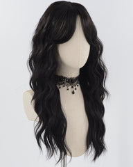 Long Black Curly Synthetic Wig HW577