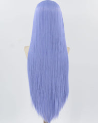 Blue Purple Long Straight Synthetic Lace Front Wig WW861