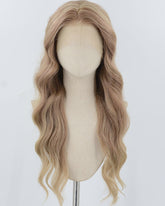 Brown Ombre Blonde Synthetic Lace Front Wig WW950