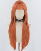 Long Orange Synthetic Wig HW694