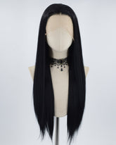 13*6 Black Straight Synthetic Lace Front Wig WW551