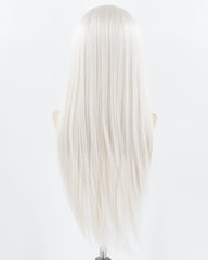 White Grey Synthetic Lace Front Wig WW709