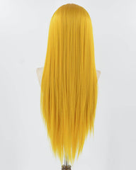 Golden Yellow Synthetic Lace Front Wig WW860