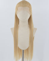 Mixed Blonde Straight Synthetic Lace Front Men's Wig MW059