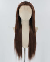Mixed Brown Synthetic Lace Front Wig WW862