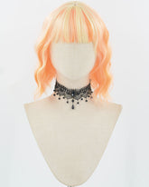 Mixed Orange Short Curly Synthetic Wig HW678