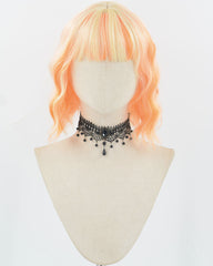 Mixed Orange Short Curly Synthetic Wig HW678