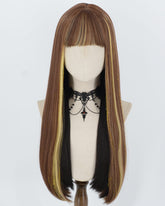 Monster High Brown Highlights Synthetic Wig HW840