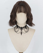 Natural Black Short Curly Synthetic Wig HW854