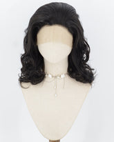 Natural Black Wavy Synthetic Lace Front Wig WW1085