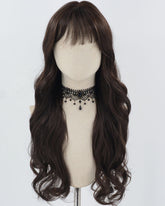 Natural Black Wavy Synthetic Wig HW629
