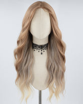 Long Brown Wavy Synthetic Wig HW444