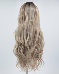 Ombre Grey Brown Synthetic Lace Front Wig WW603