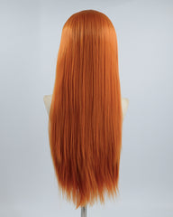 Blonde Streaked Orange Synthetic Lace Front Wig WW505