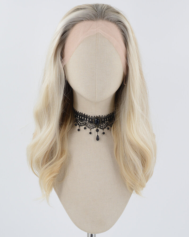 Ombre Blonde Synthetic Lace Front Wig WW780