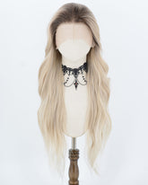 Ombre Blonde Long Wavy Synthetic Lace Front Wig WW1063