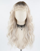 Ombre Ash Blonde Curly Synthetic Wig HW459