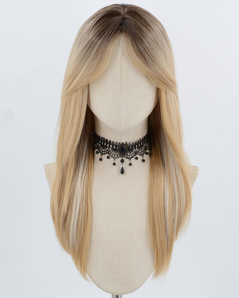 Ombre Mixed Blonde Synthetic Wig HW787
