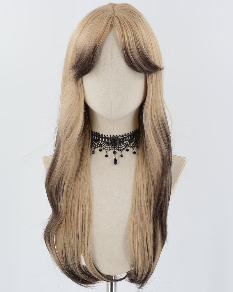 Black Ombre Brown Synthetic Wig HW584