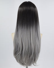 Ombre Grey Synthetic Wig HW387