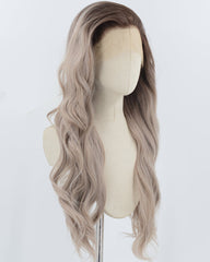 Ombre Grey Synthetic Lace Front Wig WW932
