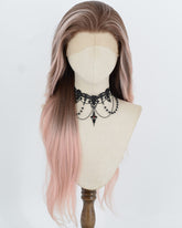 Ombre Pink Synthetic Lace Front Wig WW1058