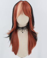 Orange Black Synthetic Wig HW721
