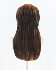 Orange Ombre Black Synthetic Wig HW468