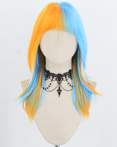 Blue Orange Synthetic Wig HW830