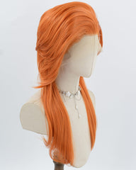 Orange Cosplay Synthetic Lace Front Wig WW1015