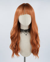 Orange Wavy Synthetic Wig HW255