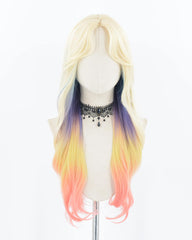 Blonde Ombre Orange Synthetic Wig HW475