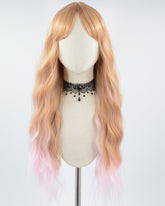 Orange Brown Ombre Pink Synthetic Wig HW415