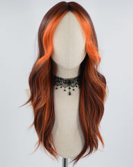 Orange Brown Synthetic Wig HW358