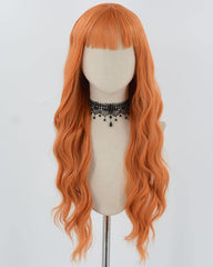 Orange Curly LongSynthetic Wig HW607
