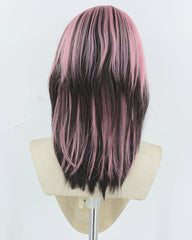 Pink Black Short Synthetic Wig HW756