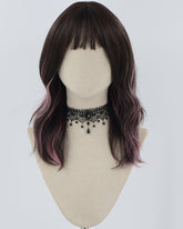 Brown Pink Synthetic Wig HW609