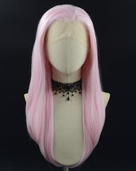 Pink Glow in the Dark Synthetic Lace Front Wig WW573