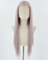 Pink Grey Synthetic Lace Front Wig WW869