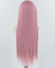 Pink Synthetic Lace Front Wig WW1034