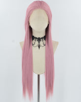 Pink Synthetic Lace Front Wig WW1034