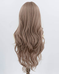 Dark Pink Purple Wavy Synthetic Wig HW769